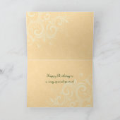 Vintage alles Gute zum Geburtstagkarte Karte (Innenseite)