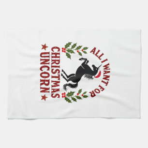 Vintage Alles, was ich zu Weihnachten will, ist ei Geschirrtuch