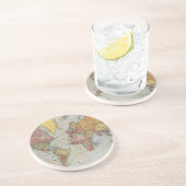 Vintage Allgemeine Karte des Weltreichgrafs Getränkeuntersetzer (Seite)