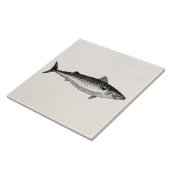 Vintage allgemeine Makrelen-Fische - Fliese (Seite)