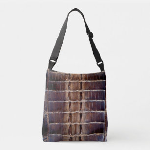 VINTAGE ALLIGATOR BAG TRAGETASCHEN MIT LANGEN TRÄGERN