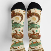 Vintage Alligatorenamlees Socken (Oben)