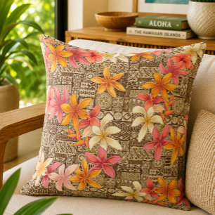 Vintage-Aloha-Blumen-Kapa-Patchwork-Muster Kissen