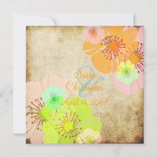 Vintage Aloha/Luau-Hochzeitseinladungen Einladung