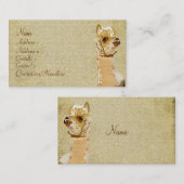 Vintage Alpaka-Goldgeschäfts-Karte Visitenkarte (Vorne/Hinten)