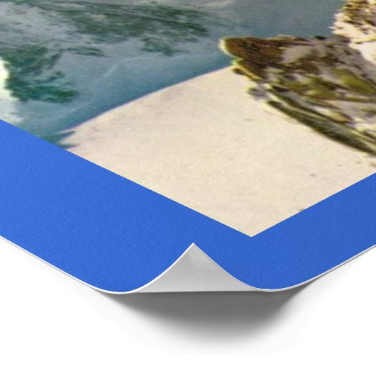 Vintage Alpen, Chamonix Mt Blanc Poster (Ecke)