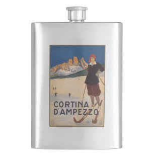 Vintage-Alpen-Flasche Italien Flachmann