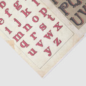 Vintage Alphabet Typografie-Decoupage Collage Seidenpapier (Ausschnitt)