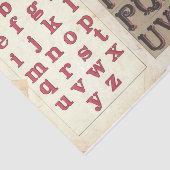 Vintage Alphabet-Typografie-Decoupage-Collage Seidenpapier (Ausschnitt)