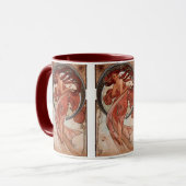 Vintage Alphone Mucha Tanz Tasse (Vorderseite Links)