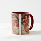 Vintage Alphone Mucha Tanz Tasse (VorderseiteRechts)