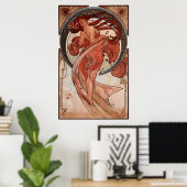 Vintage Alphones Mucha Dance Print Poster (Heimbüro)
