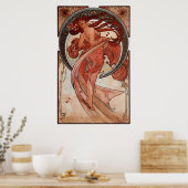 Vintage Alphones Mucha Dance Print Poster (Küche)
