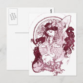 Vintage-Alphonose-Mucha-Kunst Postkarte (Vorne/Hinten)