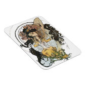 Vintage Alphonse Mucha Magnet (Rechte Seite)