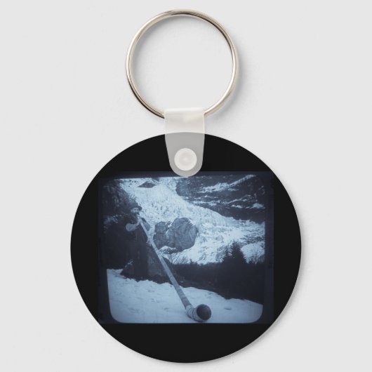 Vintage Alphorgebläse Schlüsselanhänger (Vorderseite)