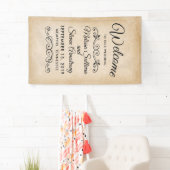 Vintage Alt-Western-Hochzeit Banner (Insitu)