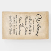 Vintage Alt-Western-Hochzeit Banner (Horizontal)