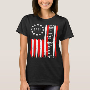 Vintage alte amerikanische Fahne Patrioten Wir Men T-Shirt
