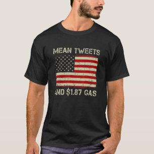 Vintage alte amerikanische Flagge Gemein Tweete un T-Shirt
