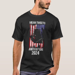 Vintage alte amerikanische Flagge Gemein Tweete un T-Shirt