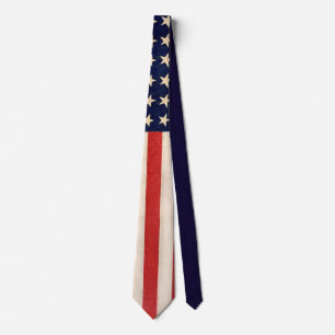 Vintage alte amerikanische Flagge Krawatte