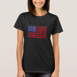 Vintage alte amerikanische Flagge Patriotic 1776 W T-Shirt