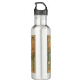 Vintage Alte Antike Weltkarte Edelstahlflasche (Rückseite)