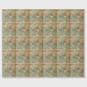 Vintage Alte Antike Weltkarte Geschenkpapier (Flach)