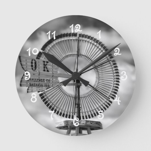 Vintage alte antike Windmühle - Uhr (Vorderseite)