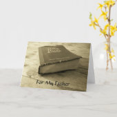 Vintage Alte Bibel Vatertagskarte Karte (Gelbe Blume)