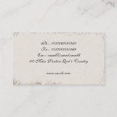 Vintage alte Geschäftskarte Visitenkarte (Rückseite)