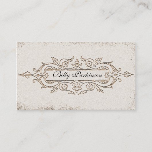 Vintage alte Geschäftskarte Visitenkarte (Vorderseite)