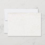 Vintage alte Hochzeit rsvp (Rückseite)