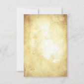 Vintage alte Hochzeitkarten RSVP Karte (Rückseite)