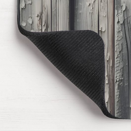 Vintage Alte Holzgrau Textur Mousepad (Ecke)