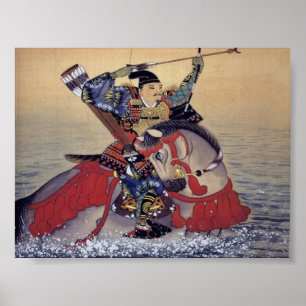 Vintage alte japanische Kunst Poster