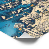 Vintage Alte Karte der Bermuda-Inseln Poster (Ecke)