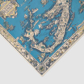 Vintage Alte Karte der Bermuda-Inseln Seidenpapier (Ausschnitt)