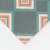 VINTAGE ALTE LÄNDERFARBEN FLEECEDECKE (Ecke)
