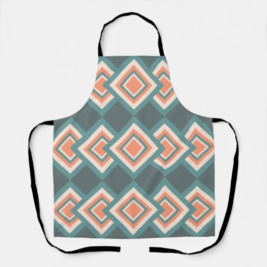 VINTAGE ALTE LÄNDERFARBEN SCHÜRZE (Vorderseite)