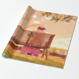 Vintage alte, Lila rosa Pastelle Geschenkpapier