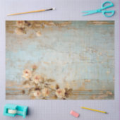 Vintage alte Mauer weiß Englische Rose Gold Seidenpapier (Basteln)