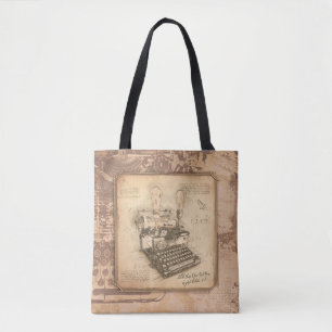 Vintage alte Mode Art. Autor / Schriftsteller Gesc Tasche