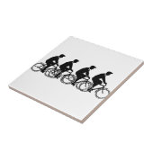 Vintage alte Mode Fahrräder Radtour Fliese (Seite)