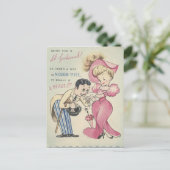 Vintage alte Mode wird gut Postkarte (Stehend Vorderseite)