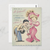 Vintage alte Mode wird gut Postkarte (Vorne/Hinten)