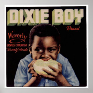 Vintage alte Orangen-Frucht-Kisten-Aufkleber Poster