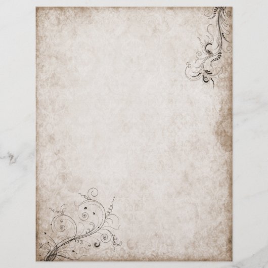 Vintage alte Papier Schreibwaren (Vorderseite)