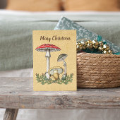 Vintage alte Pilze Pilzbraun Weihnachten